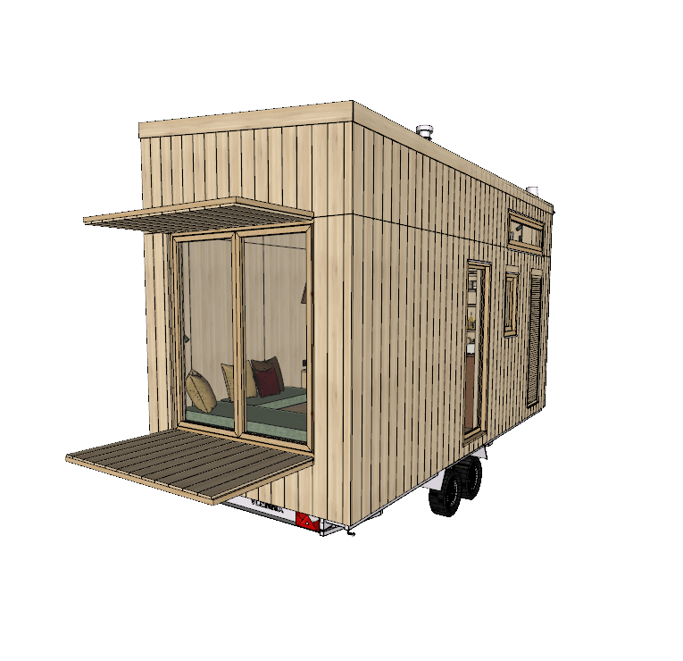 réalisation d'une 3D de tiny house